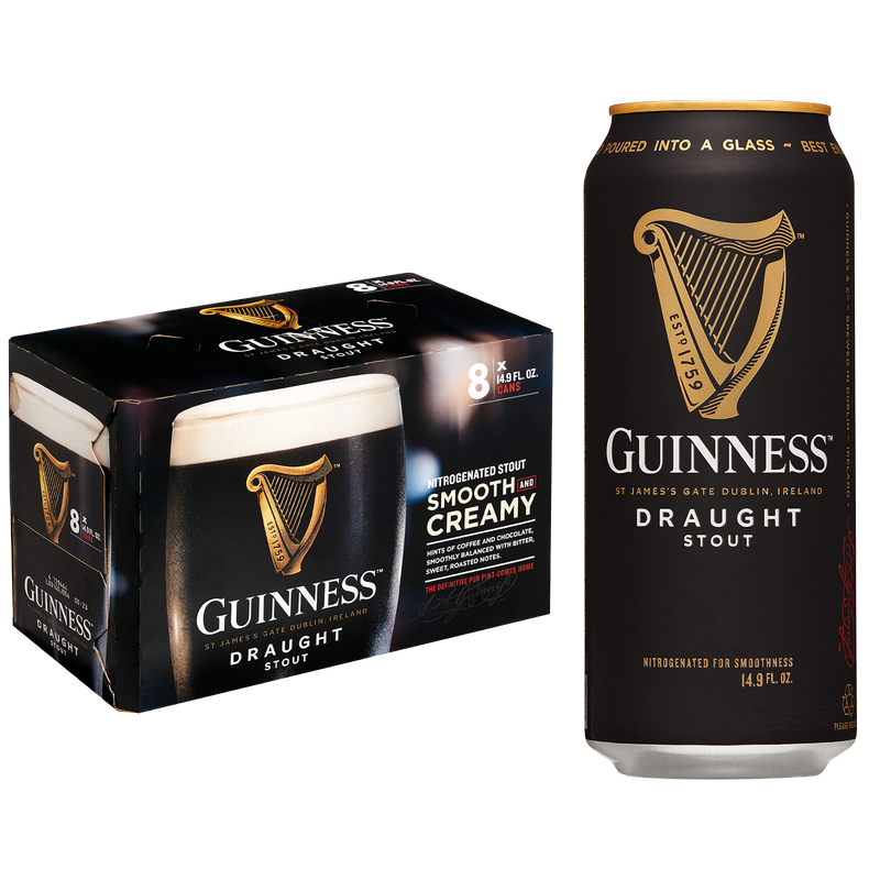 Guinness Draught Stout 8pk 14.9oz Can 4.2% ABV – BevMo! Arizona