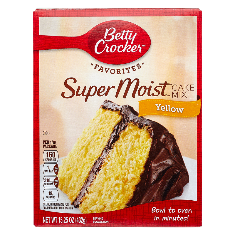 Betty Crocker Super Moist Yellow Cake Mix 15.25oz – BevMo! Arizona