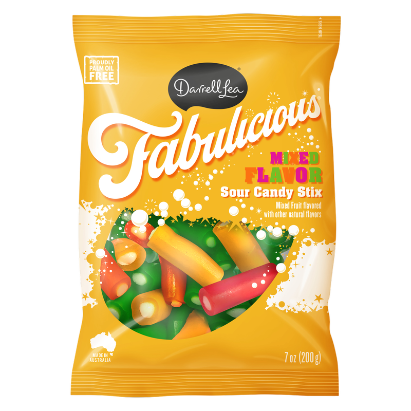Darrell Lea Fabulicious Mixed Sour Candy Stix, 7oz – BevMo! Arizona