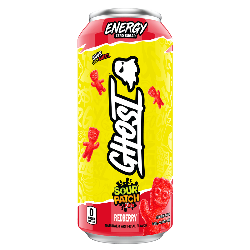 GHOST® Energy Sour Patch Kids RedBerry 16oz Can – BevMo! Arizona