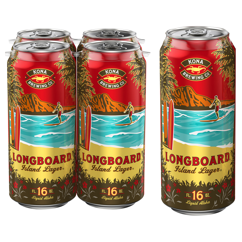Kona Longboard Island Lager 4pk 16oz Can – BevMo! Arizona