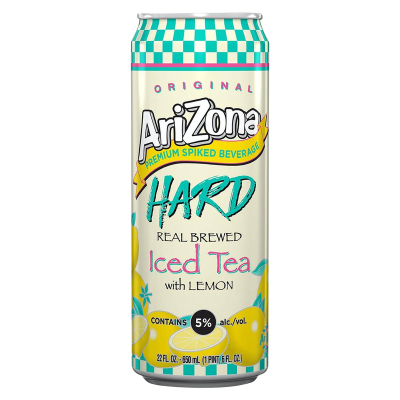 Arizona Hard Lemon Tea Single 22oz Can 5% ABV – BevMo! Arizona