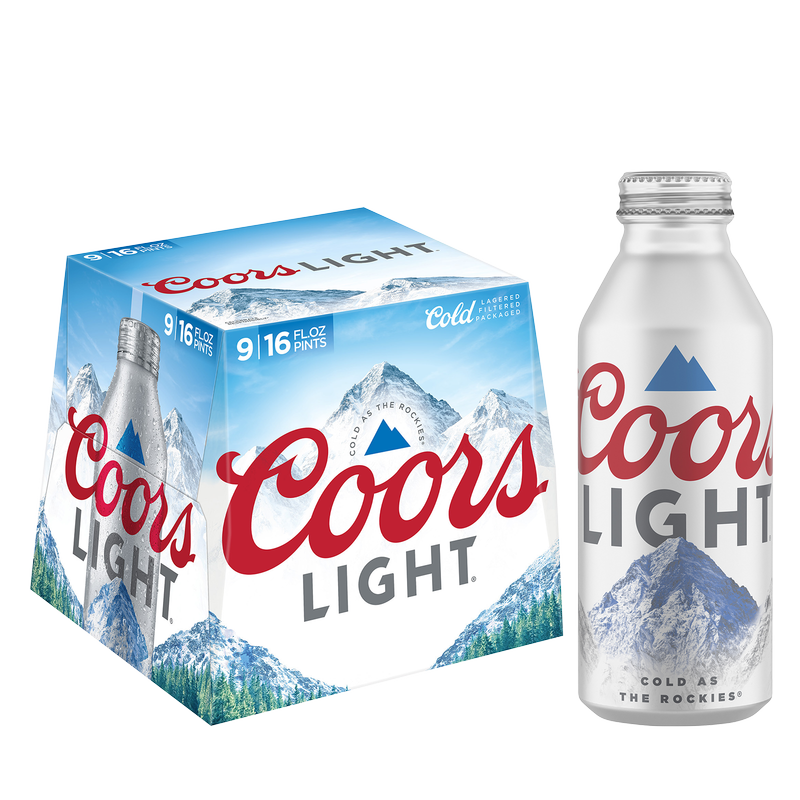 Coors Light 9pk 16oz Alum Btl 4.2% ABV – BevMo! Arizona