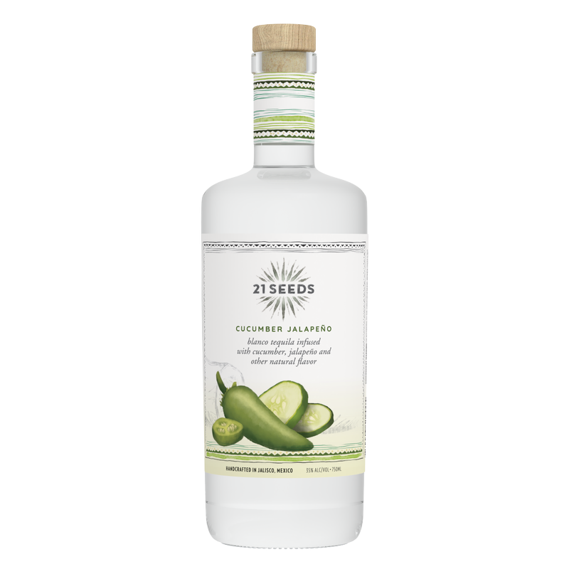 21 Seeds Cucumber Jalapeno Infused Blanco Tequila 750ml – BevMo