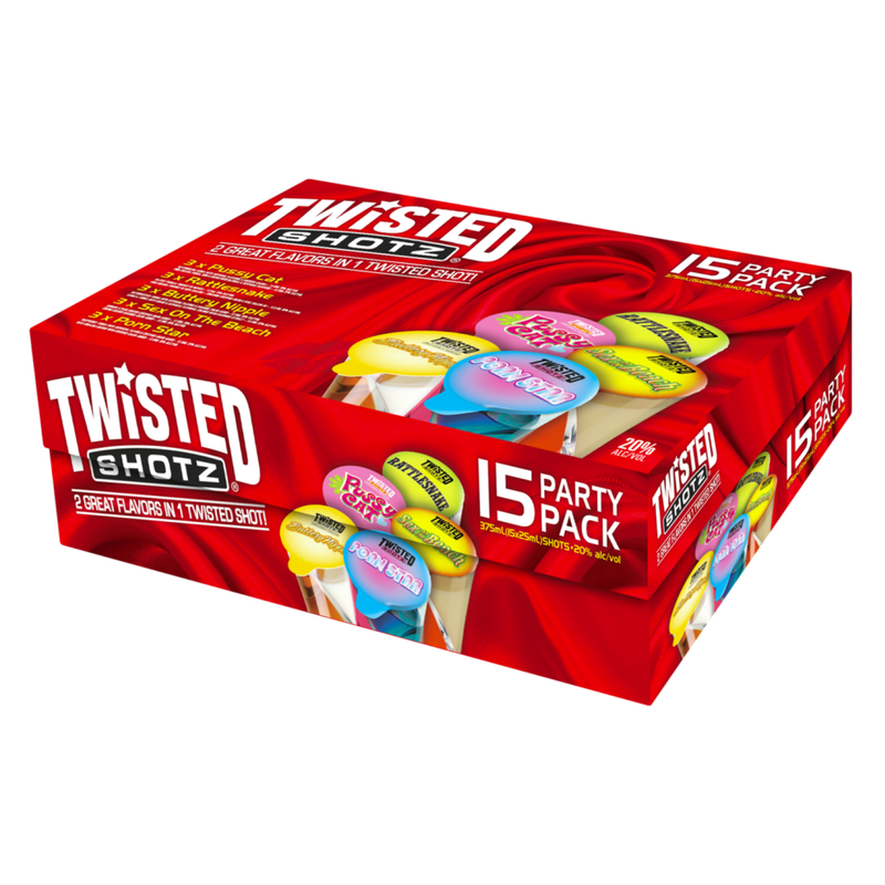 Twisted Shotz Party Pack 15pk 25ml 20% ABV – BevMo! Arizona