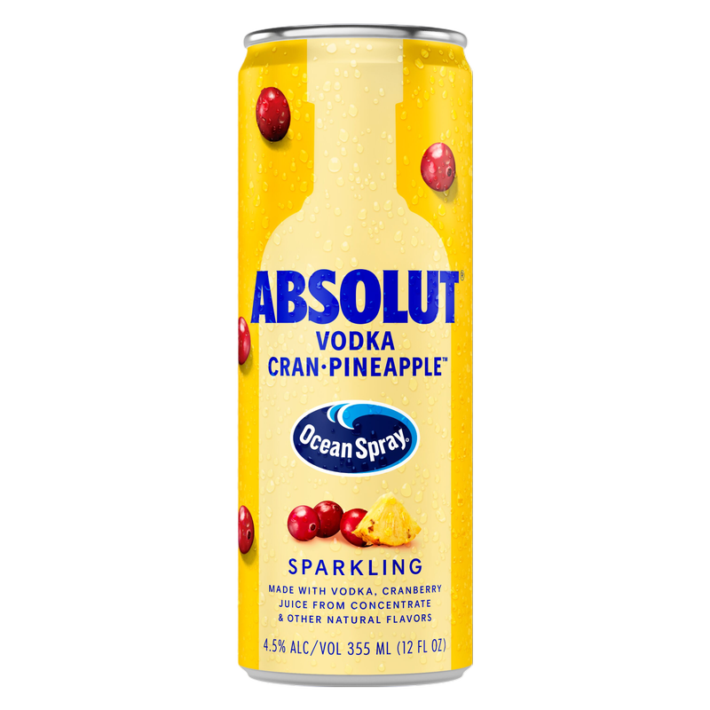 Absolut Ocean Spray Cran-Pineapple 12oz Can – BevMo! Arizona