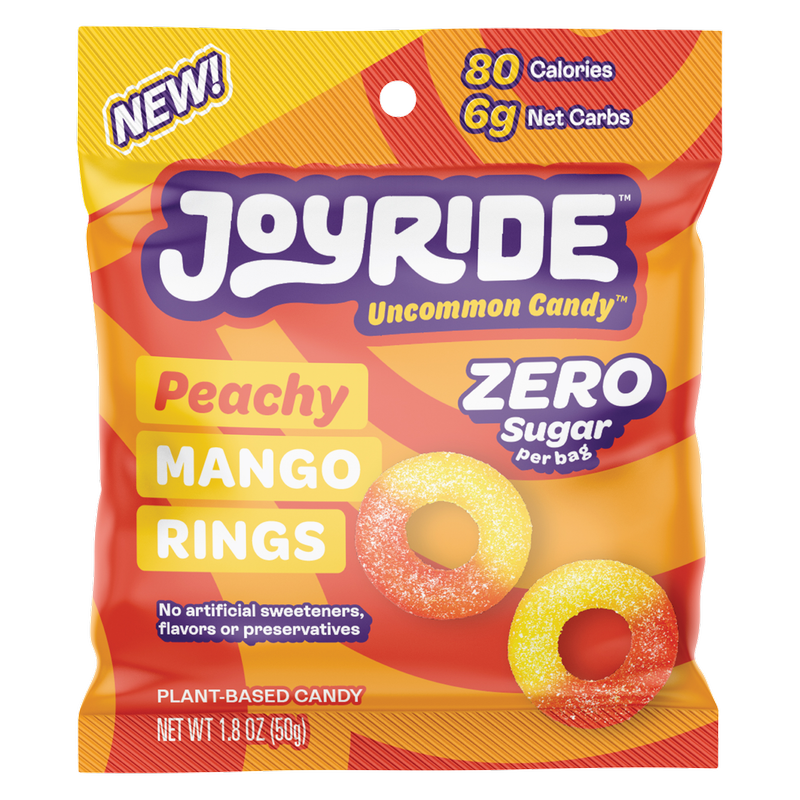 Joyride Zero Sugar Peachy Mango Rings 1.8oz – BevMo! Arizona