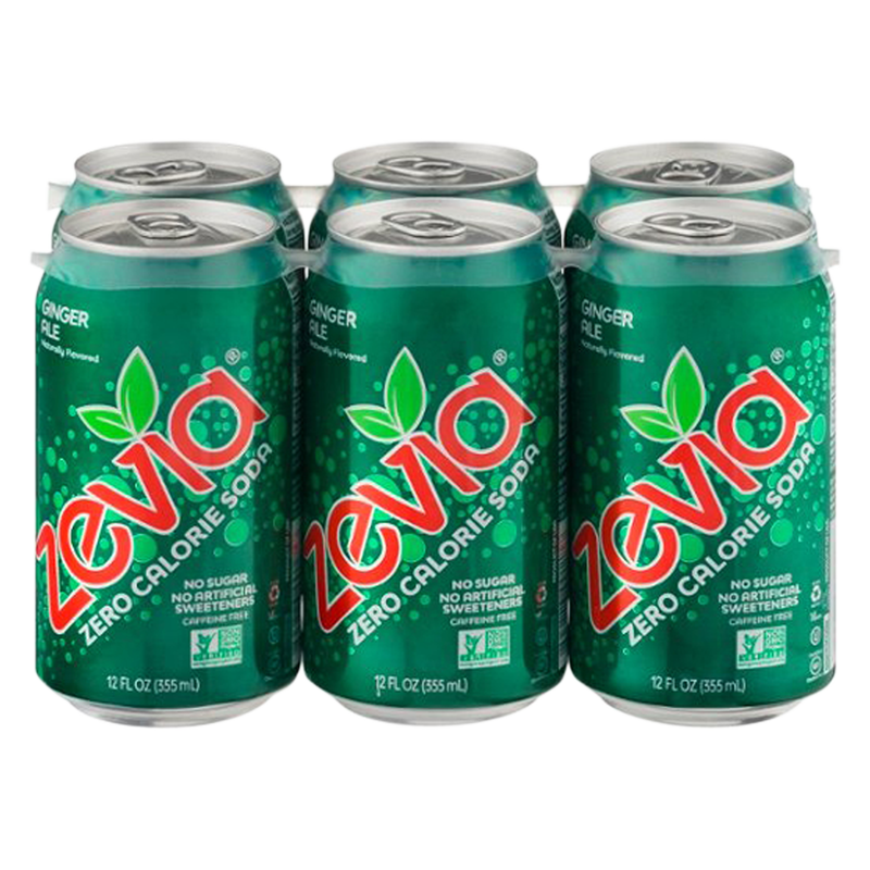 Zevia Zero Calorie Soda Ginger Ale 6pk 12oz Can – BevMo! Arizona