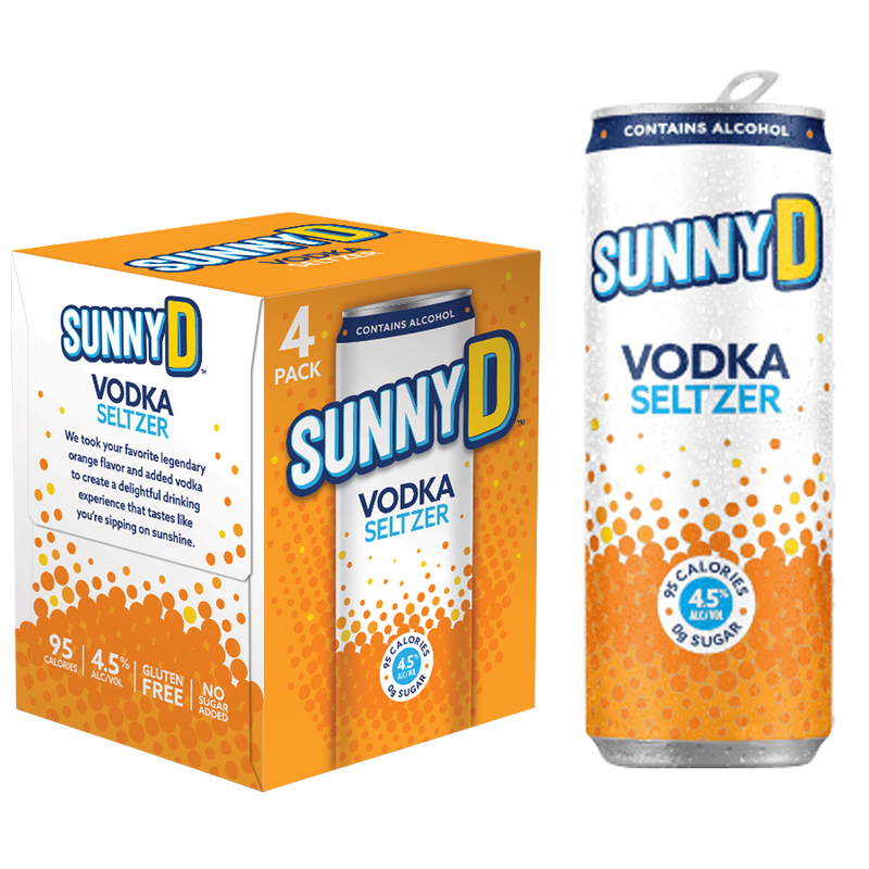 Sunny D Vodka Seltzer 4pk 12oz can 4.5% ABV – BevMo! Arizona