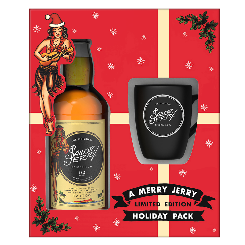 Sailor Jerry Spiced Rum Gift Set 750ml BevMo Sailor Jerry Spiced Rum Gift Set 750ml BevMo