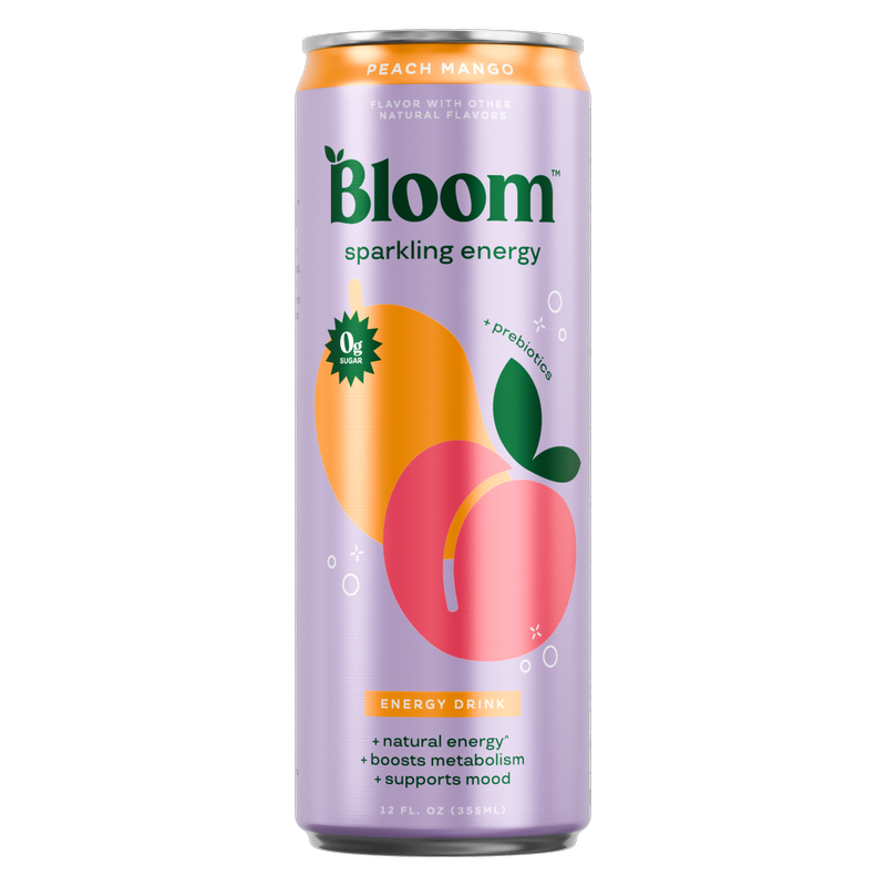 Bloom Peach Mango Sparkling Energy 12oz Can – BevMo! Arizona