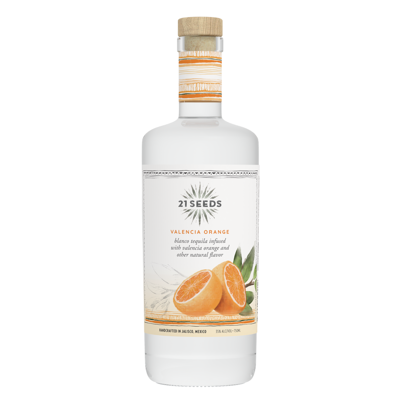 21 Seeds Valencia Orange Infused Blanco Tequila 750ml – BevMo! Arizona