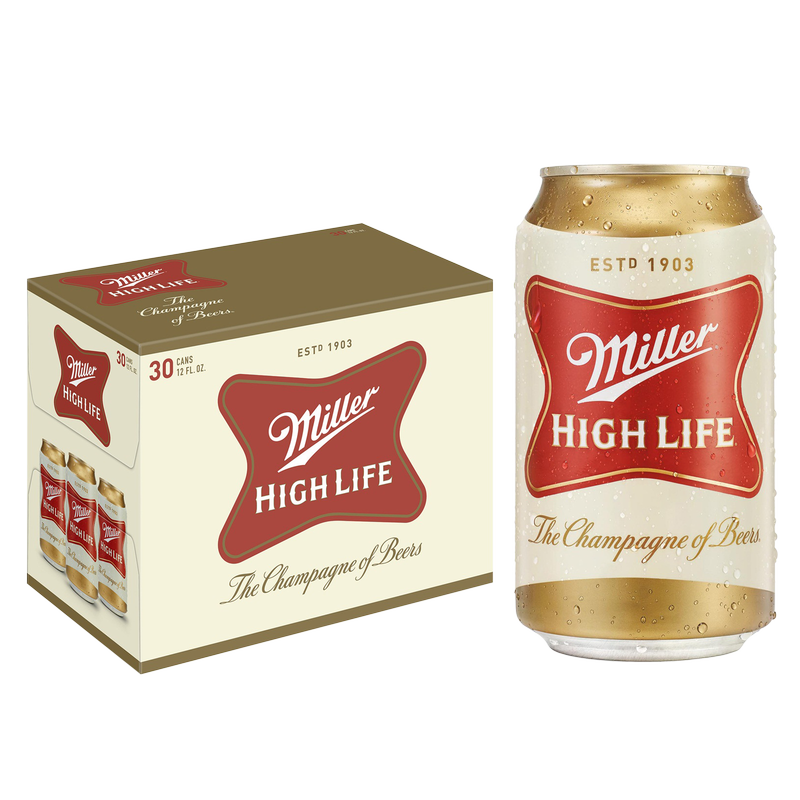 Miller High Life 30pk 12oz Can 4.6% ABV – BevMo! Arizona