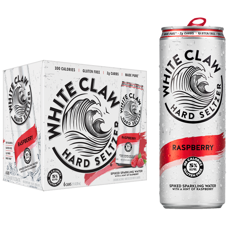 White Claw Raspberry 6pk 12oz Can 5.0% ABV – BevMo! Arizona