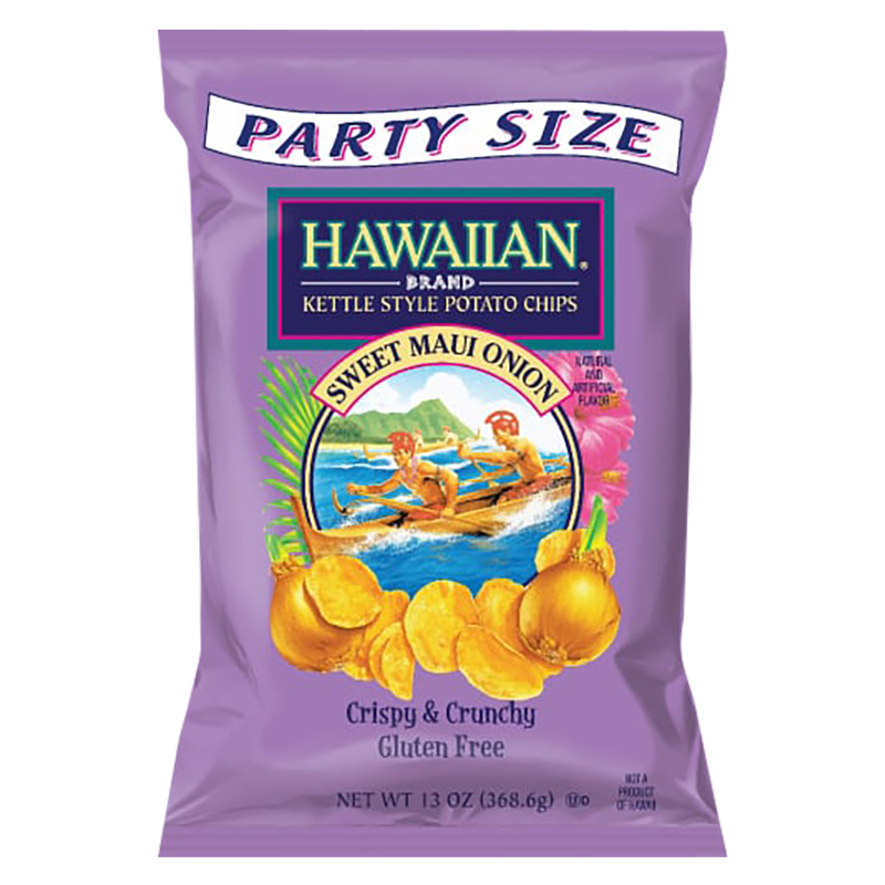 Hawaiian Sweet Maui Onion Kettle Style Potato Chips 13oz – BevMo