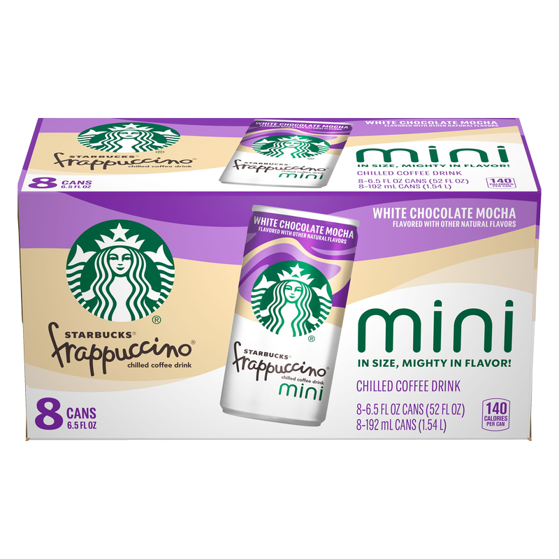 Starbucks White Chocolate Mocha Frappuccino 8pk 6.5oz Can – BevMo