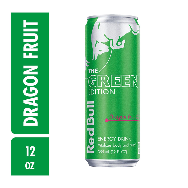 Red Bull Energy Drink The Green Edition Dragon Fruit 12oz Can