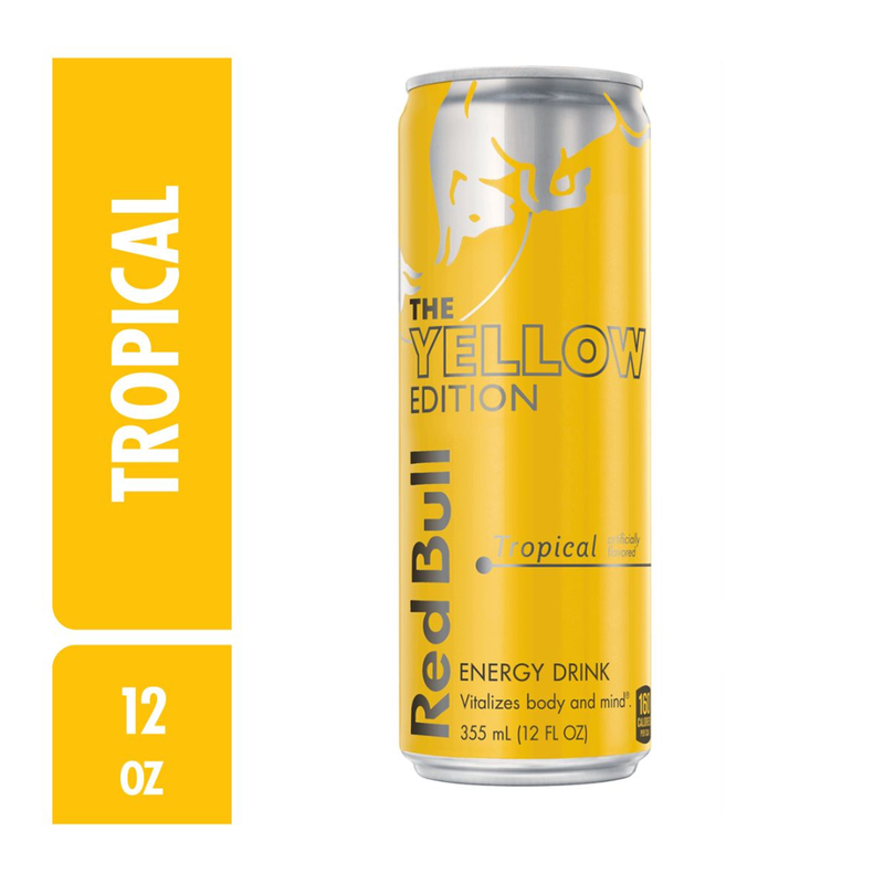 Red Bull Energy Drink The Yellow Edition Tropical 12oz Can – BevMo