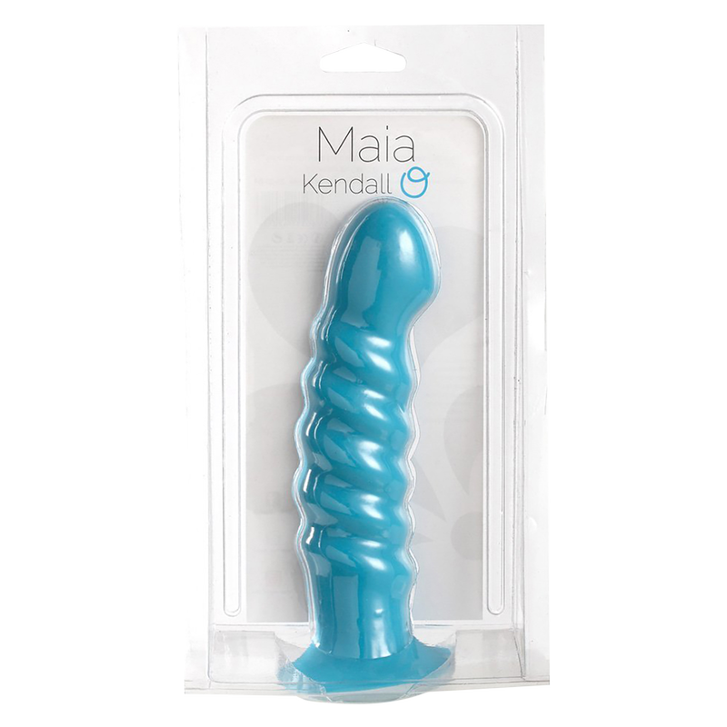 blue vibrator dildo Prisms Vibra-Glass 10x Bleu Dual End G-Spot Rechargeable Silicone/Glas –  The Toy Box main image 0