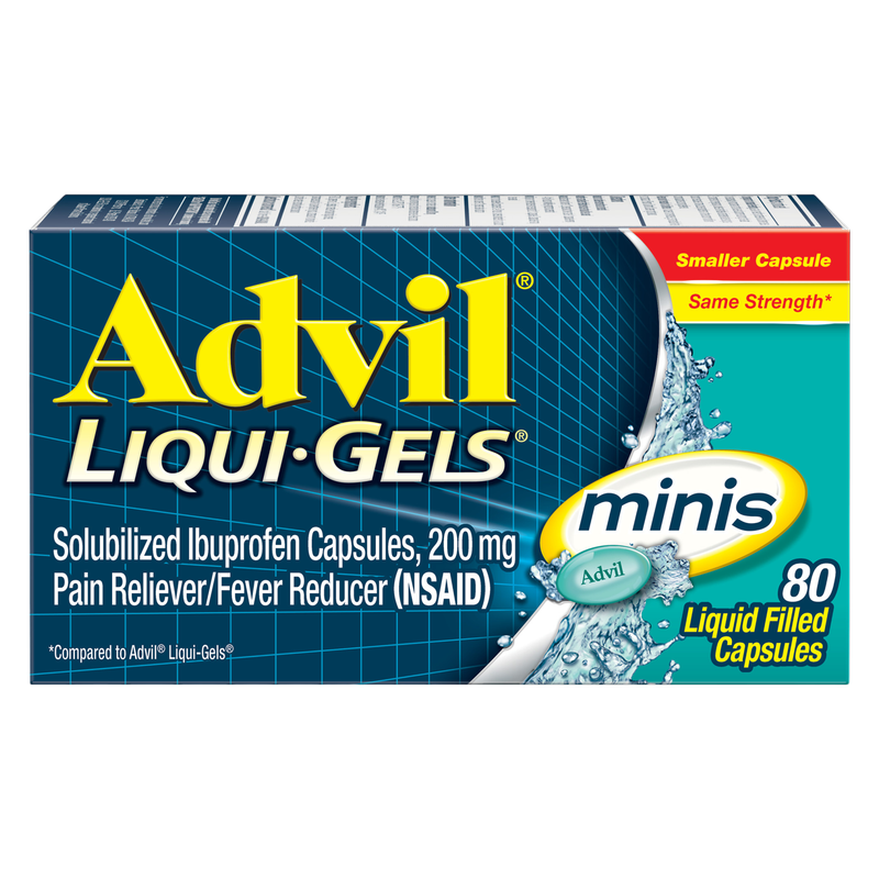 Advil Liqui-gel Mini Pain & Headache Reliever 80ct – BevMo! Arizona