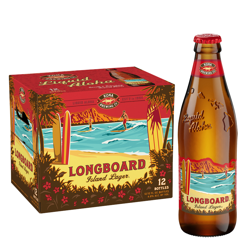 Kona Longboard Island Lager 12pk 12oz Btl 4.6% ABV – BevMo! Arizona