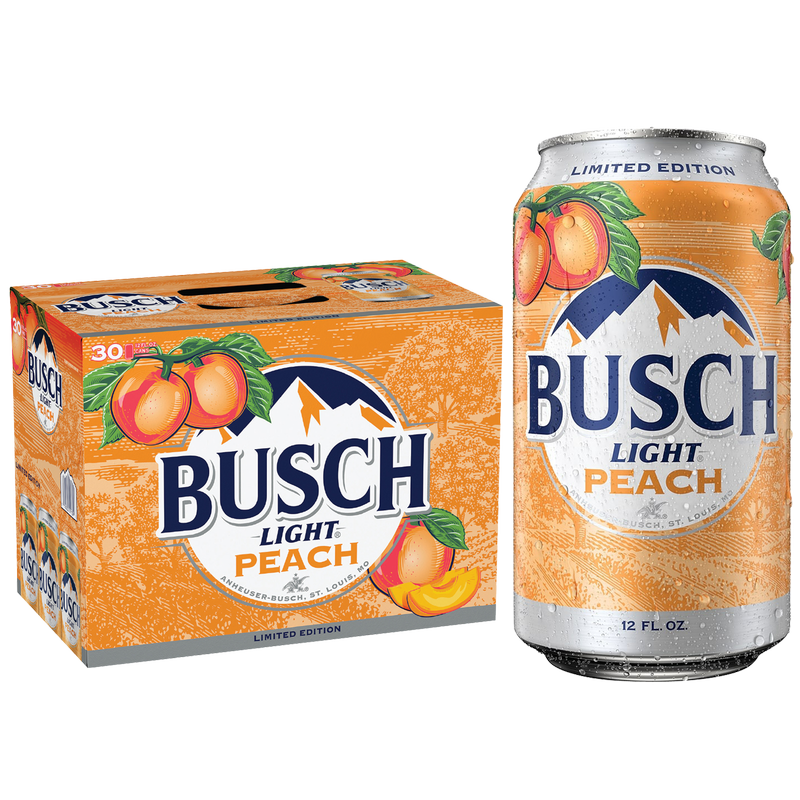 Busch Light Peach 30pk 12oz Can 4.1% ABV – BevMo! Arizona