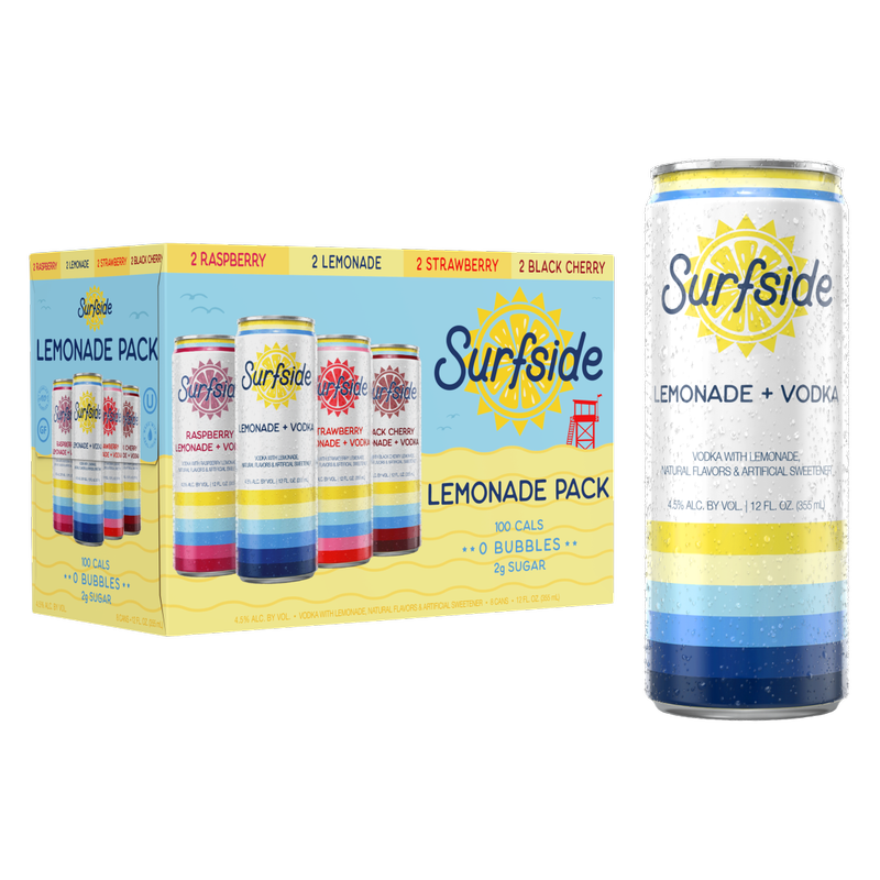 Surfside Lemonade Variety 8pk 12oz Can 4.5% ABV – BevMo! Arizona