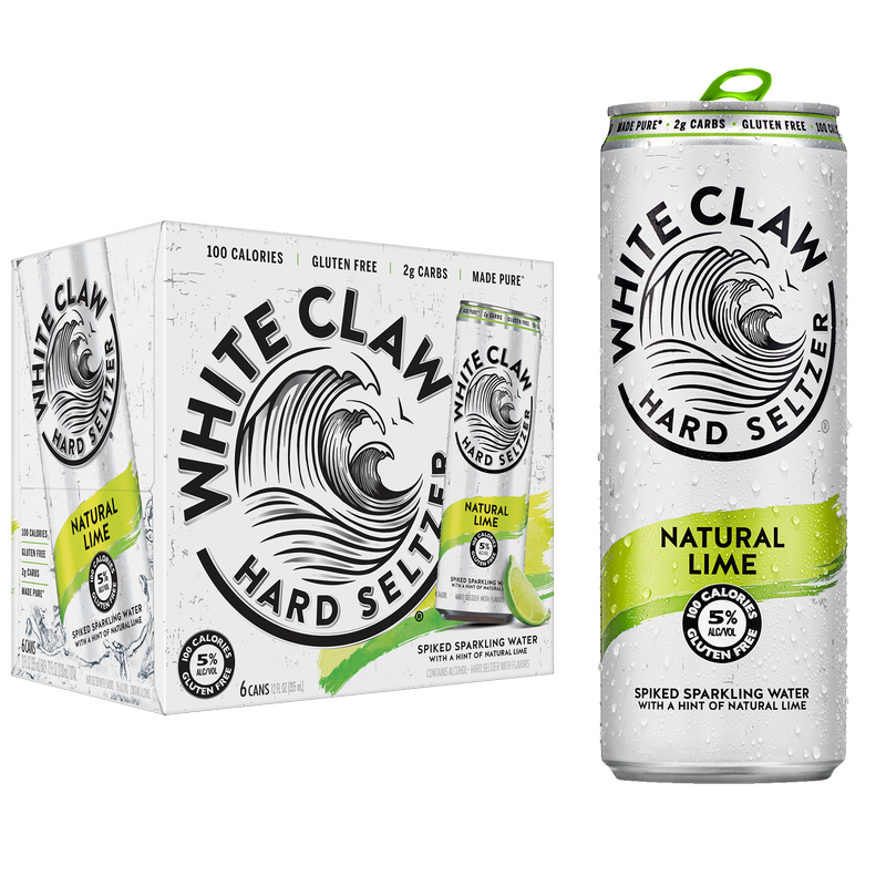 White Claw Lime 6pk 12oz Can 5.0% ABV – BevMo! Arizona