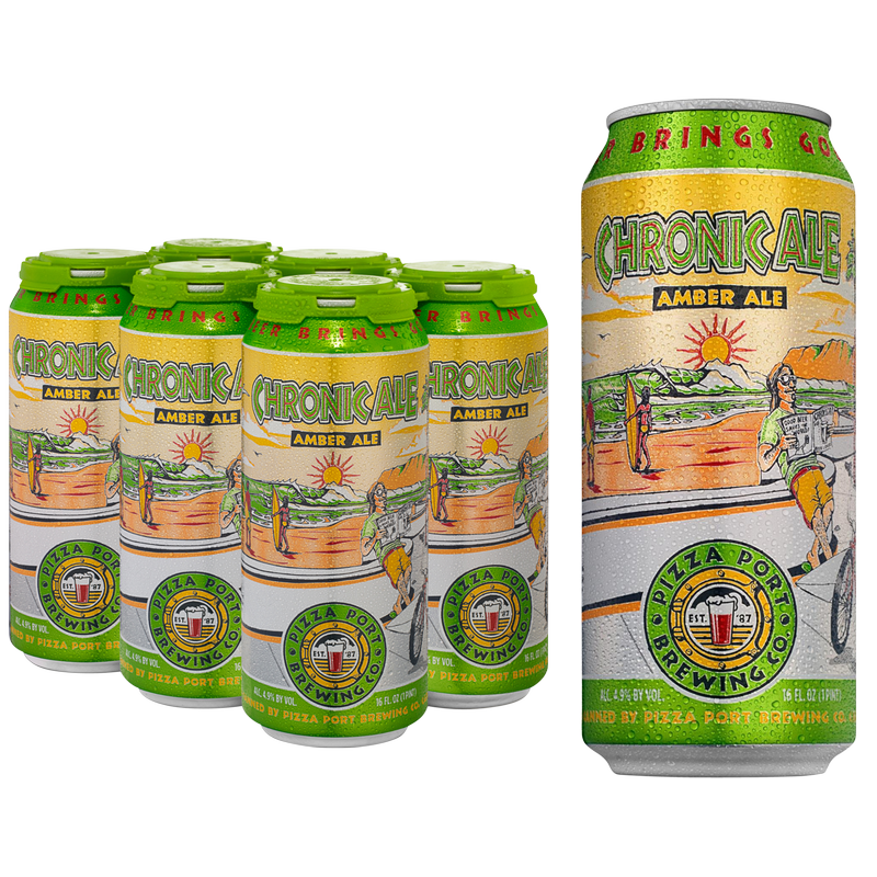 Pizza Port Chronic Ale Amber 6pk 12oz Can 5.0% ABV – BevMo! Arizona