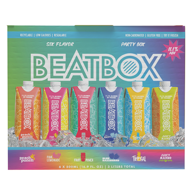 BeatBox Variety Pack 6pk 500ml 11.1% ABV Wine Party Punch – BevMo