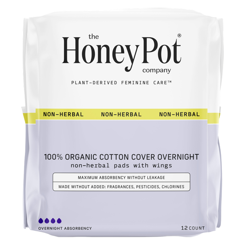 plant pot pads The Honey Pot Overnight Pads, Herbal, 12 Count