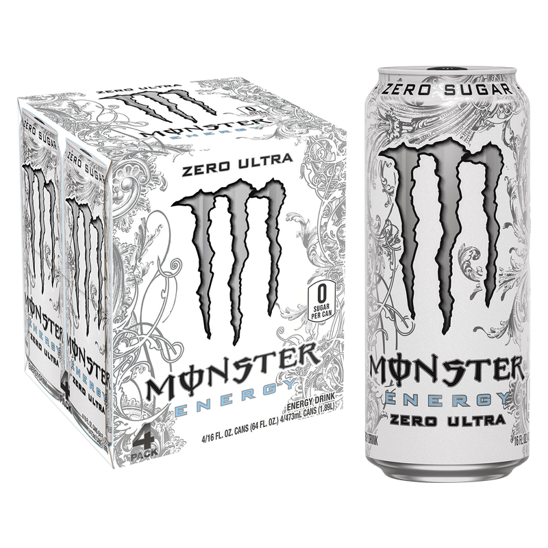 Monster Energy Zero Ultra 4pk 16oz Can – BevMo! Arizona