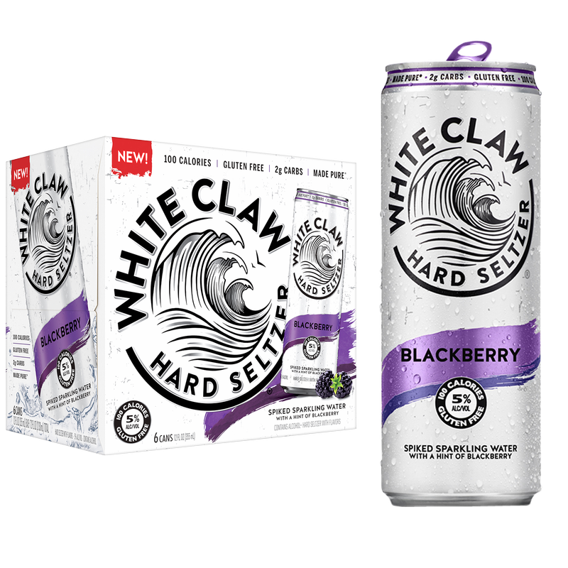 White Claw Seltzer Blackberry 6pk 12oz Can 5.0% ABV – BevMo! Arizona