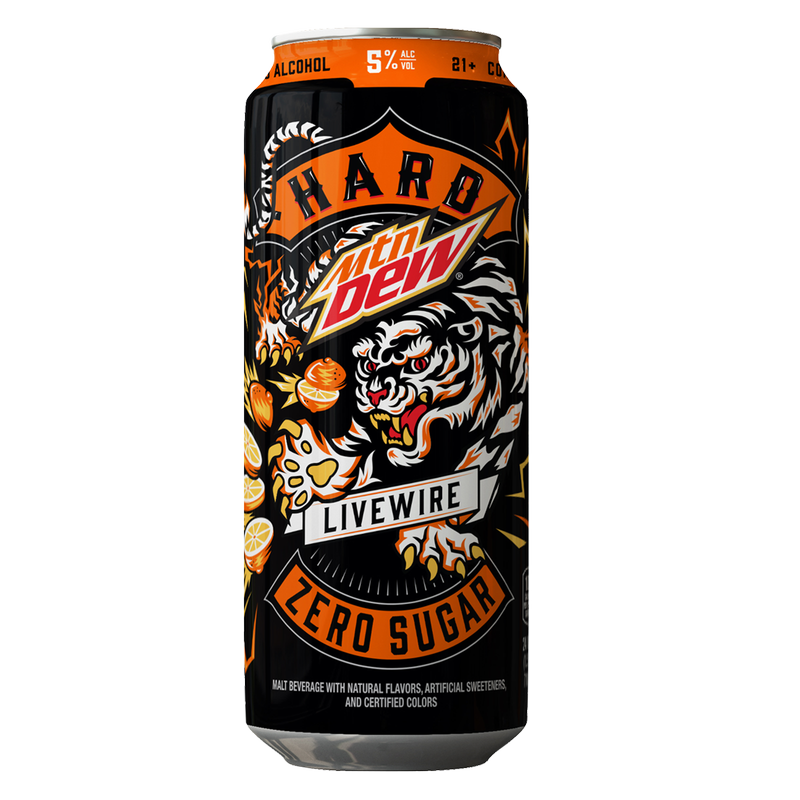 MTN DEW® Hard Zero Sugar Livewire Single 24oz Can 5% ABV – BevMo