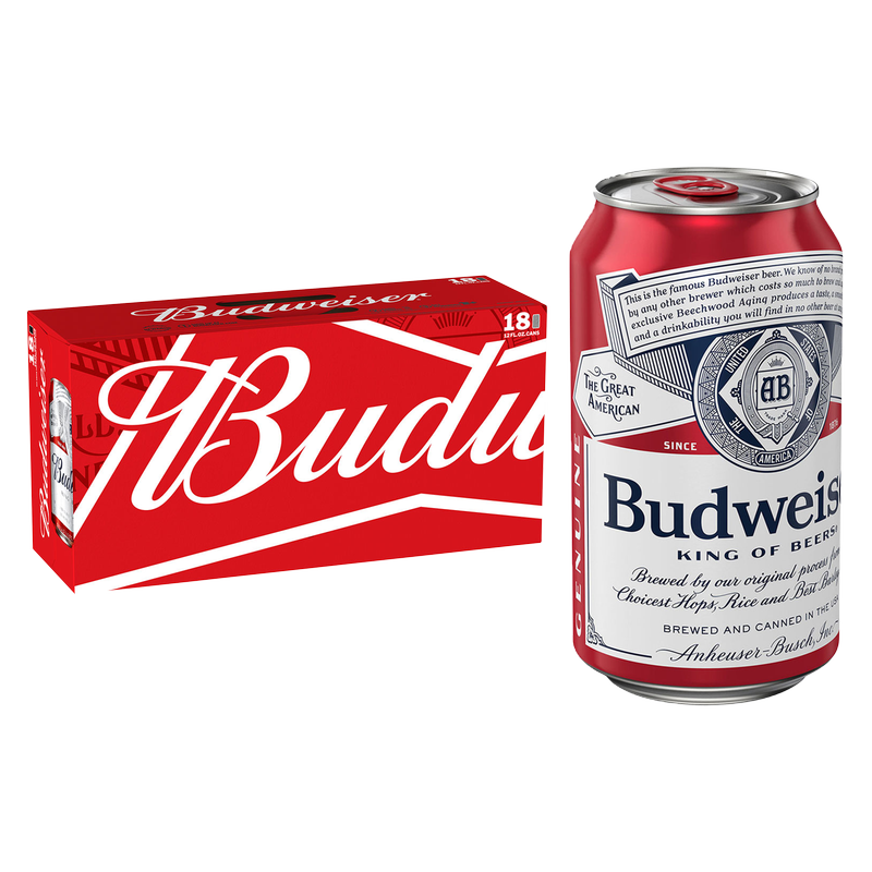 Budweiser 18pk 12oz Can 5.0% ABV – BevMo! Arizona