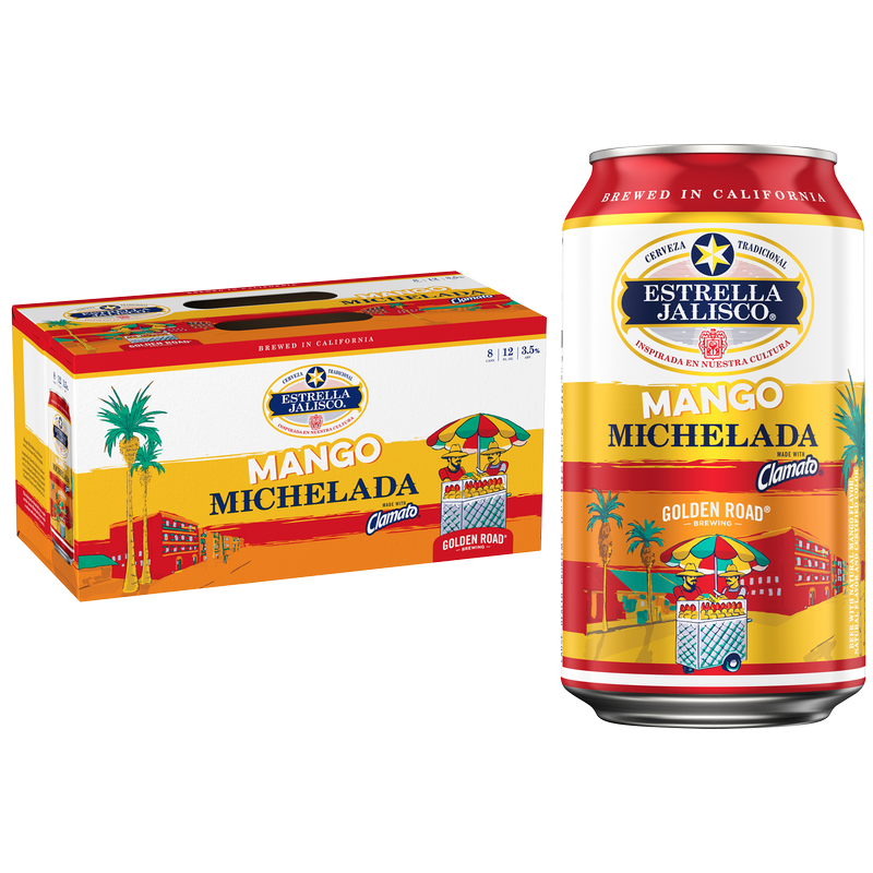 Estrella Jalisco Mango Michelada 8pk 12oz Can 3.5% ABV – BevMo