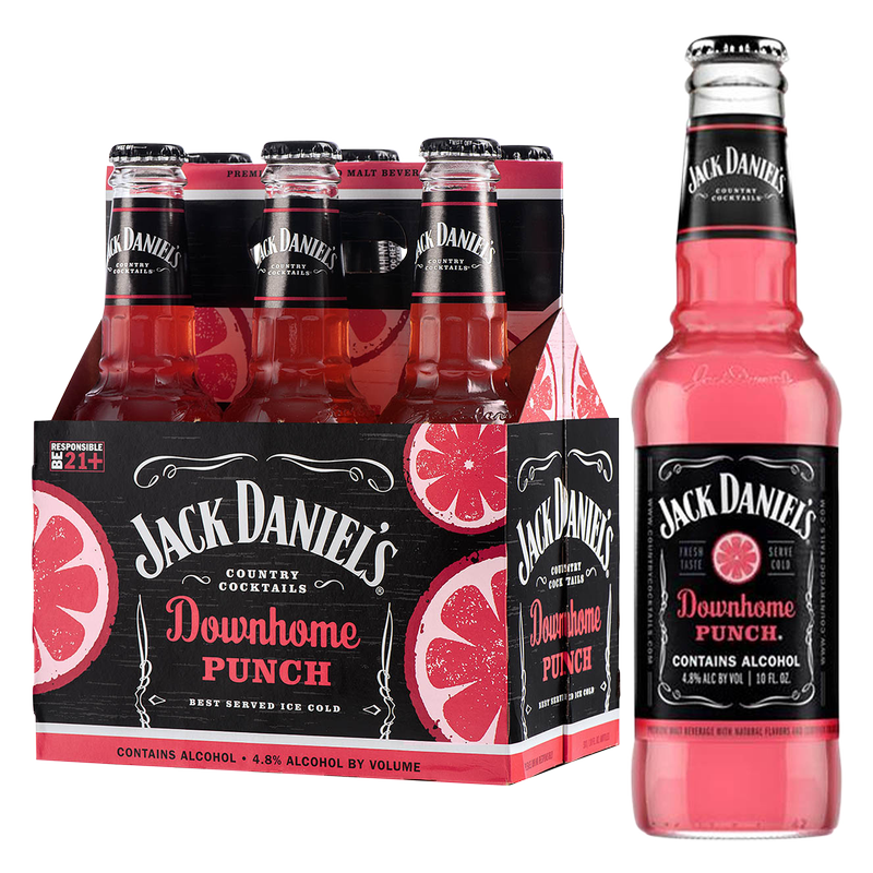 Jack Daniels Downhome Punch Cocktail 6pk 10oz Btl 5.0% ABV – BevMo