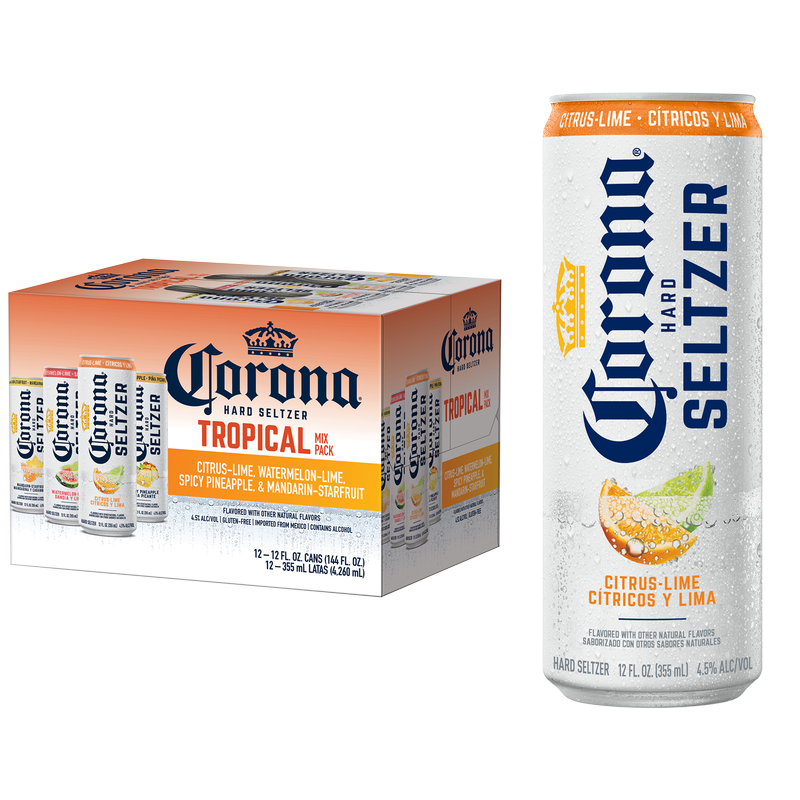 Corona Hard Seltzer Tropical Mix Variety Pack 12pk 12oz Cans 4.5