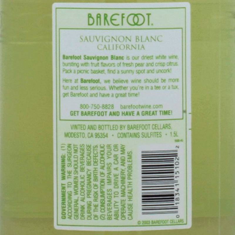 Barefoot Sauvignon Blanc 1.5L