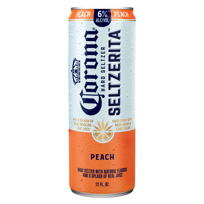 その他 CORONA CHK-C128A(W) WHITE Corona Hard Seltzer Seltzerita Peach Single 12oz Can 6.0% ABV