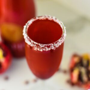 Pomegranate Champagne Cocktail