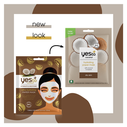 Yes To Coconut Hydrating Paper Mask 1ct