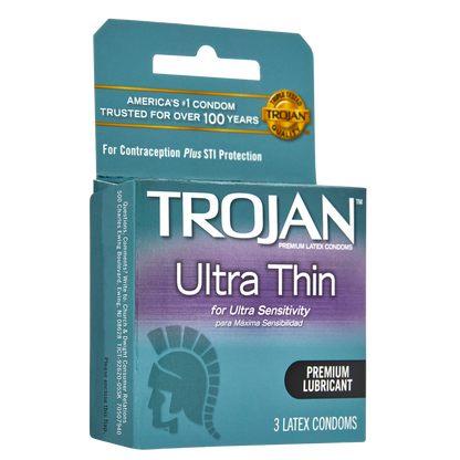 Trojan Ultra Thin Condoms 3ct