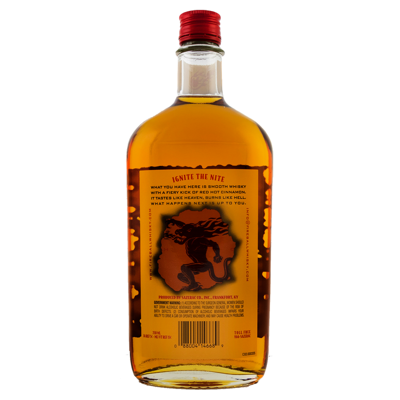 Fireball Hot Cinnamon Blended Whisky 750ml (66 proof)