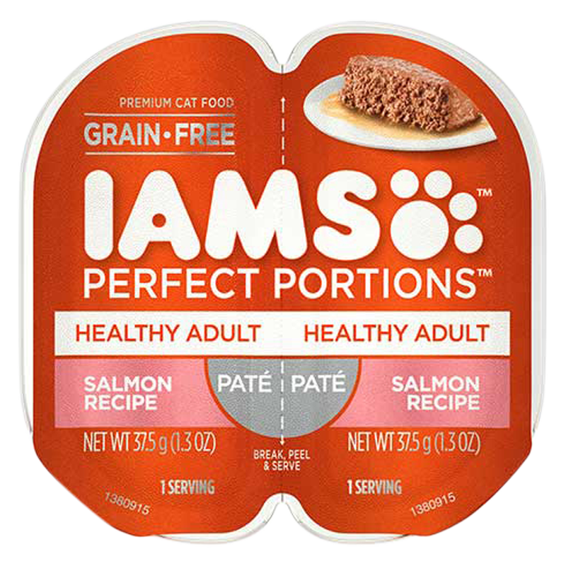 Iams Perfect Portions Salmon Pate Adult Wet Cat Food 2.6oz