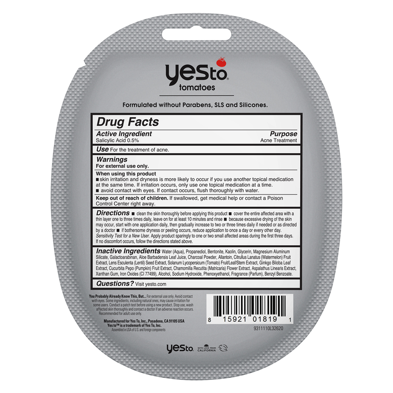 Yes To Tomatoes Detoxifying Mud Mask 1ct