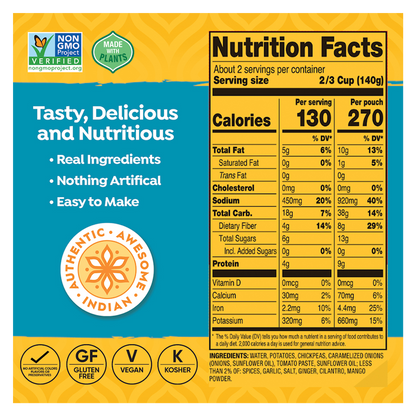 Tasty Bite Bombay Potatoes 10oz
