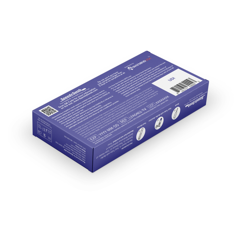 SpeedySwab™ Rapid COVID-19 + FLU A&B Antigen Self Test