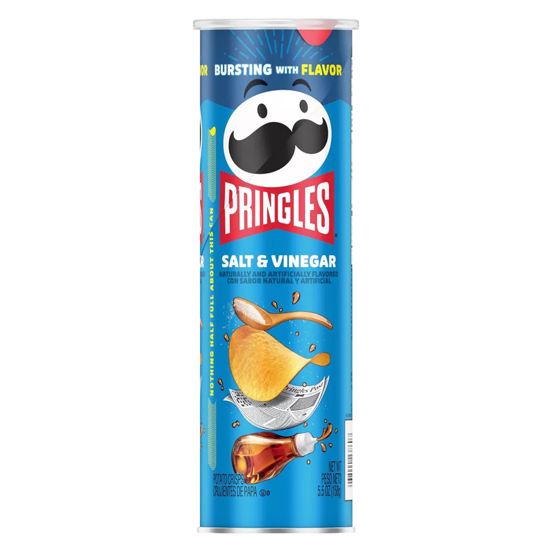 Pringles Potato Crisps Chips Salt and Vinegar 5.5oz