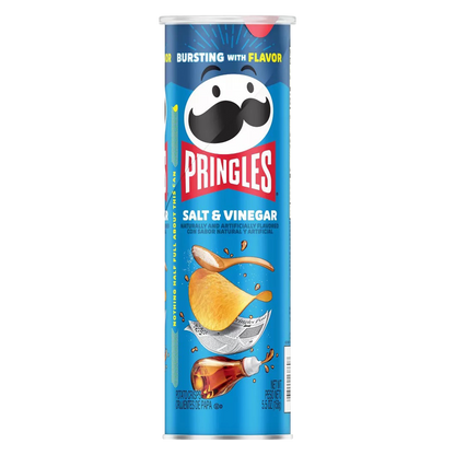 Pringles Potato Crisps Chips Salt and Vinegar 5.5oz